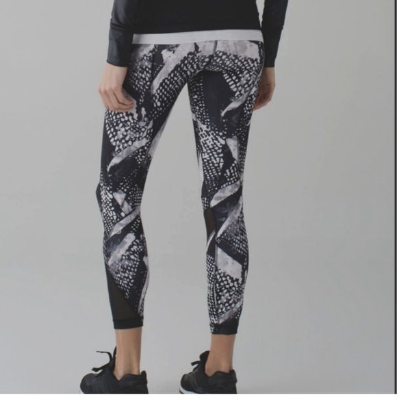 LULULEMON TIGHT II MESH Full On Luxtreme Mesh Static Mist Leggings Sz 6 - Picture 2 of 8